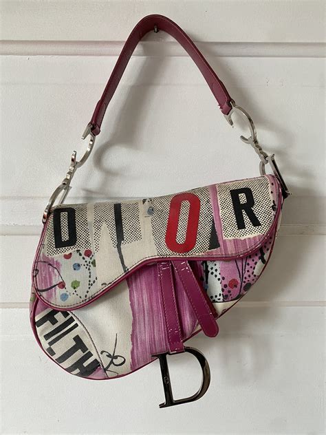 dior filth saddle bag|Dior saddle bag original.